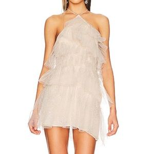 The Bar Lou Dress Sparkle Nude 0